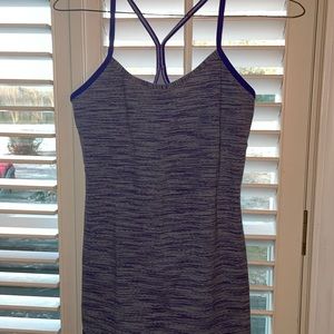 Gorgeous purple Lululemon tank, built in bra shelf, size 8